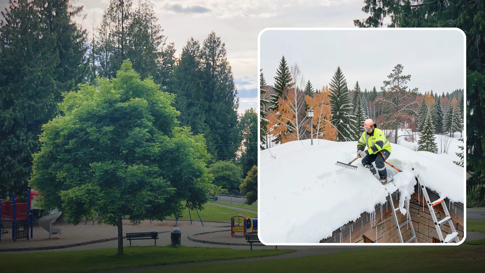 Roof Access Snow Clearing in Bonney Lake, Pierce County, WA - We clear snow from rooftop access points, ladders, and hatches so maintenance and emergency crews can safely reach equipment...
