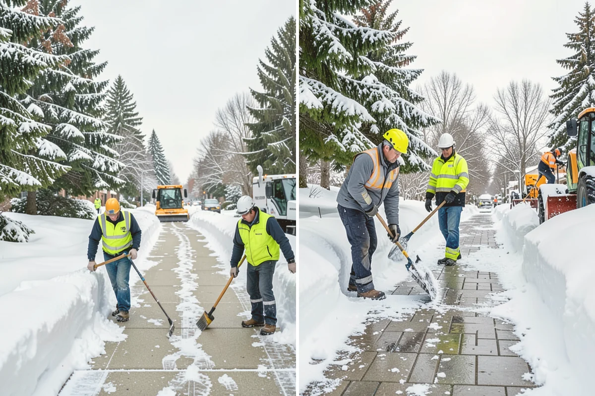 Roof Access Snow Clearing in Bothell, King County, WA - We assess the access route, ladder, and hatch condition