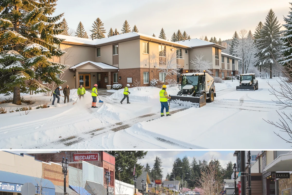 Roof Access Snow Clearing in Bothell, King County, WA - Roof access clearing is most needed after the heavy, wet snowfalls that occasionally blanket the lowlands from December through...