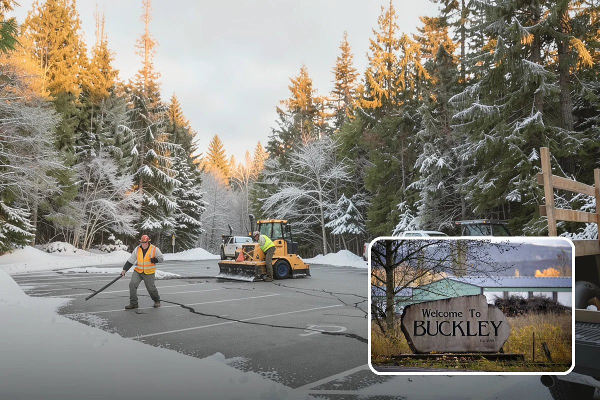 Roof Access Snow Clearing in Buckley, Pierce County, WA - Keeps rooftop equipment serviceable through winter