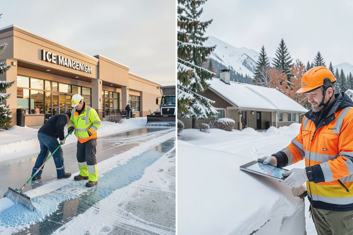 Roof Access Snow Clearing in Buckley, Pierce County, WA - We assess the access route, ladder, and hatch condition