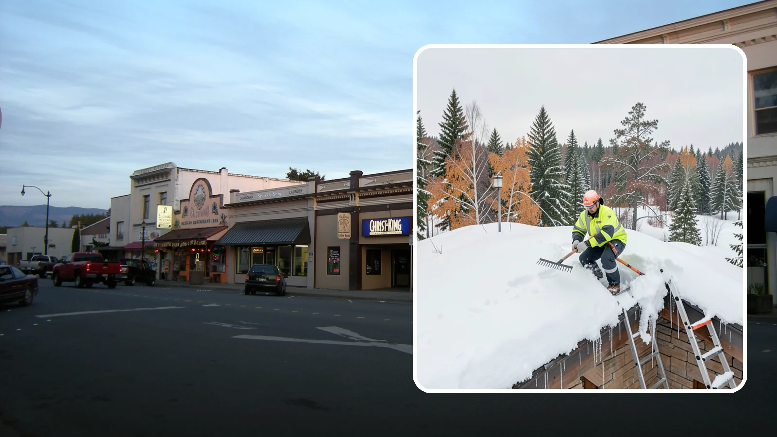 Roof Access Snow Clearing in Burlington, Skagit County, WA - We clear snow from rooftop access points, ladders, and hatches so maintenance and emergency crews can safely reach equipment...