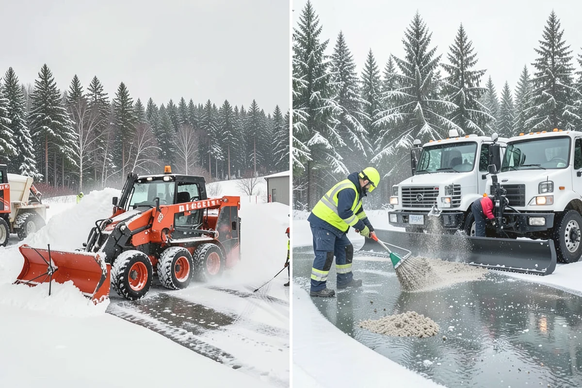 Roof Access Snow Clearing in Burlington, Skagit County, WA - We assess the access route, ladder, and hatch condition