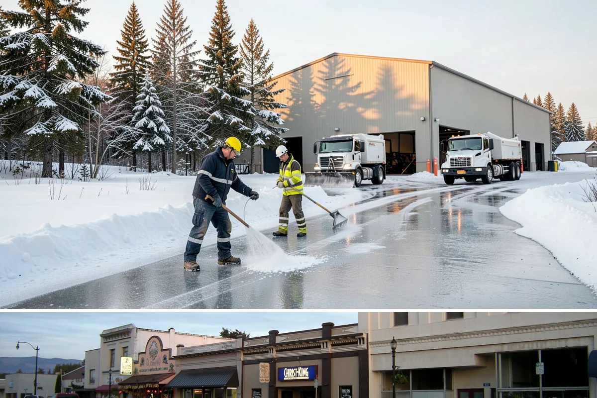 Roof Access Snow Clearing in Burlington, Skagit County, WA - Roof access clearing is most needed after the heavy, wet snowfalls that occasionally blanket the lowlands from December through...