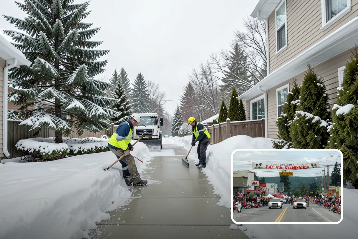 Roof Access Snow Clearing in Carnation, King County, WA - Keeps rooftop equipment serviceable through winter