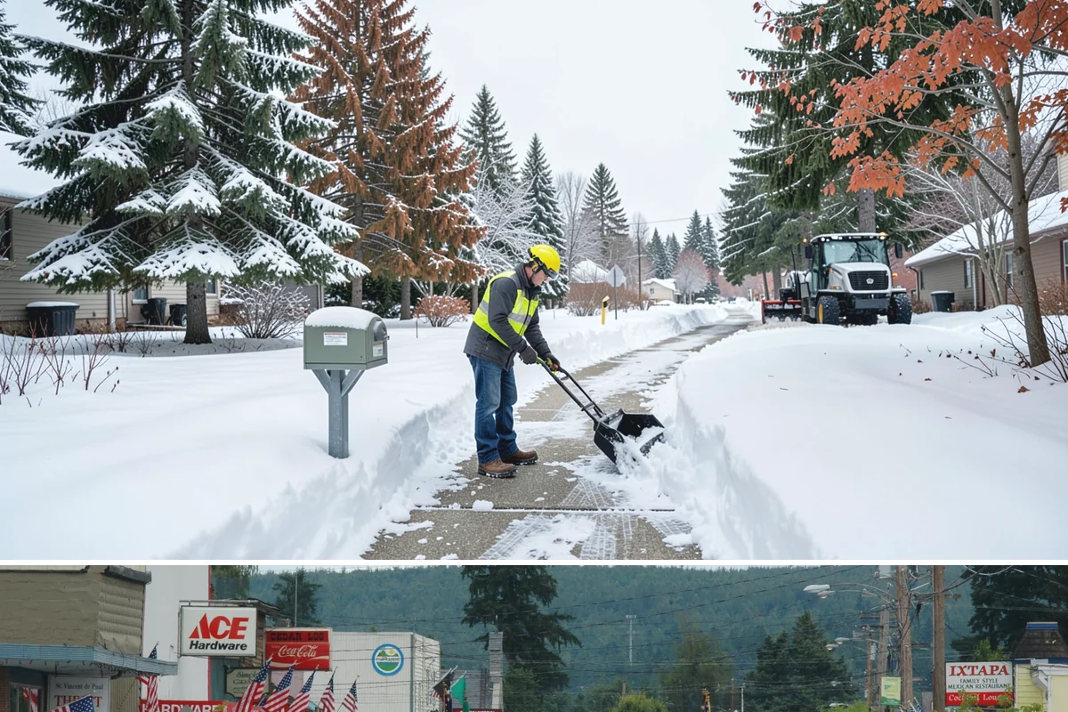 Roof Access Snow Clearing in Carnation, King County, WA - Roof access clearing is most needed after the heavy, wet snowfalls that occasionally blanket the lowlands from December through...