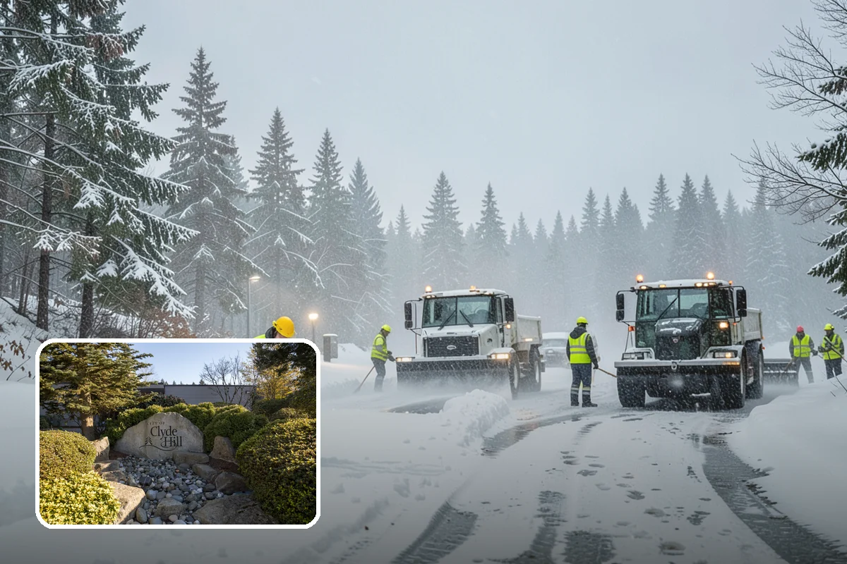 Roof Access Snow Clearing in Clyde Hill, King County, WA - Keeps rooftop equipment serviceable through winter