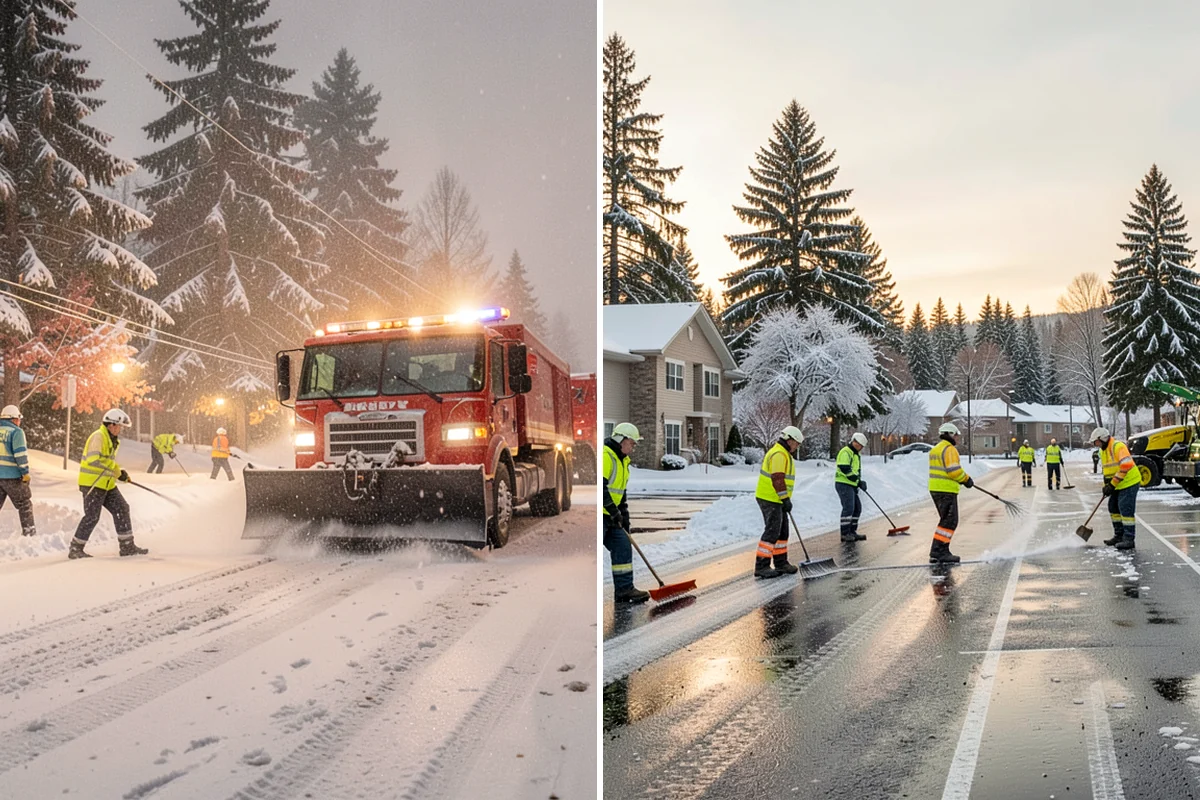 Roof Access Snow Clearing in Clyde Hill, King County, WA - We assess the access route, ladder, and hatch condition