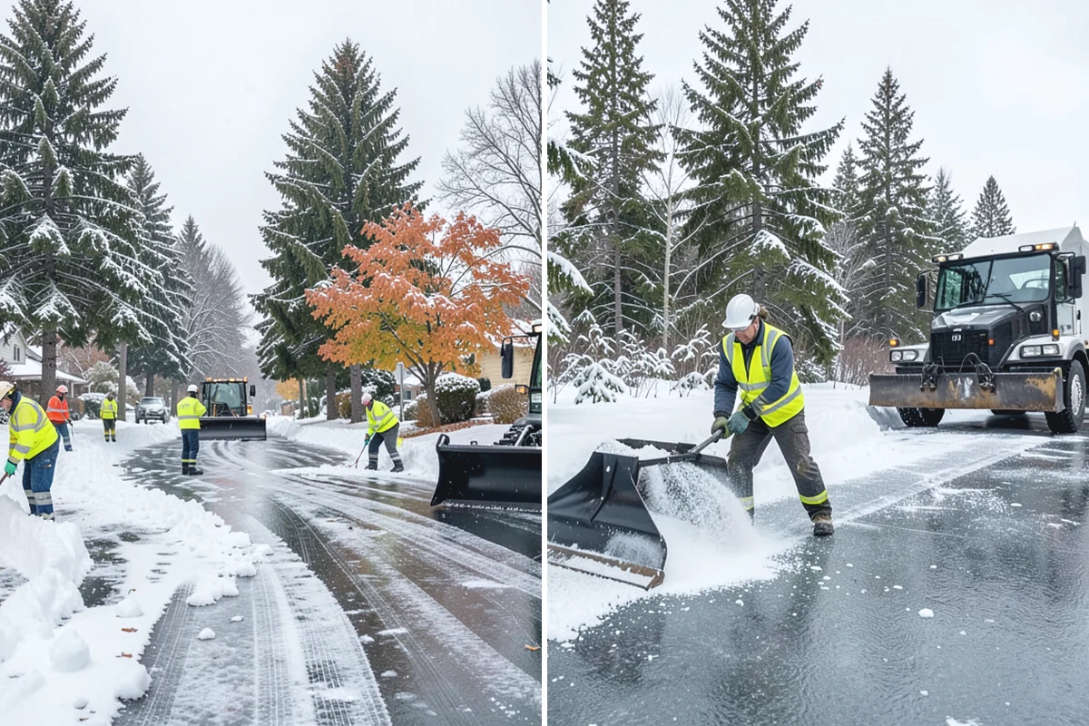 Roof Access Snow Clearing in Coupeville, Island County, WA - We assess the access route, ladder, and hatch condition