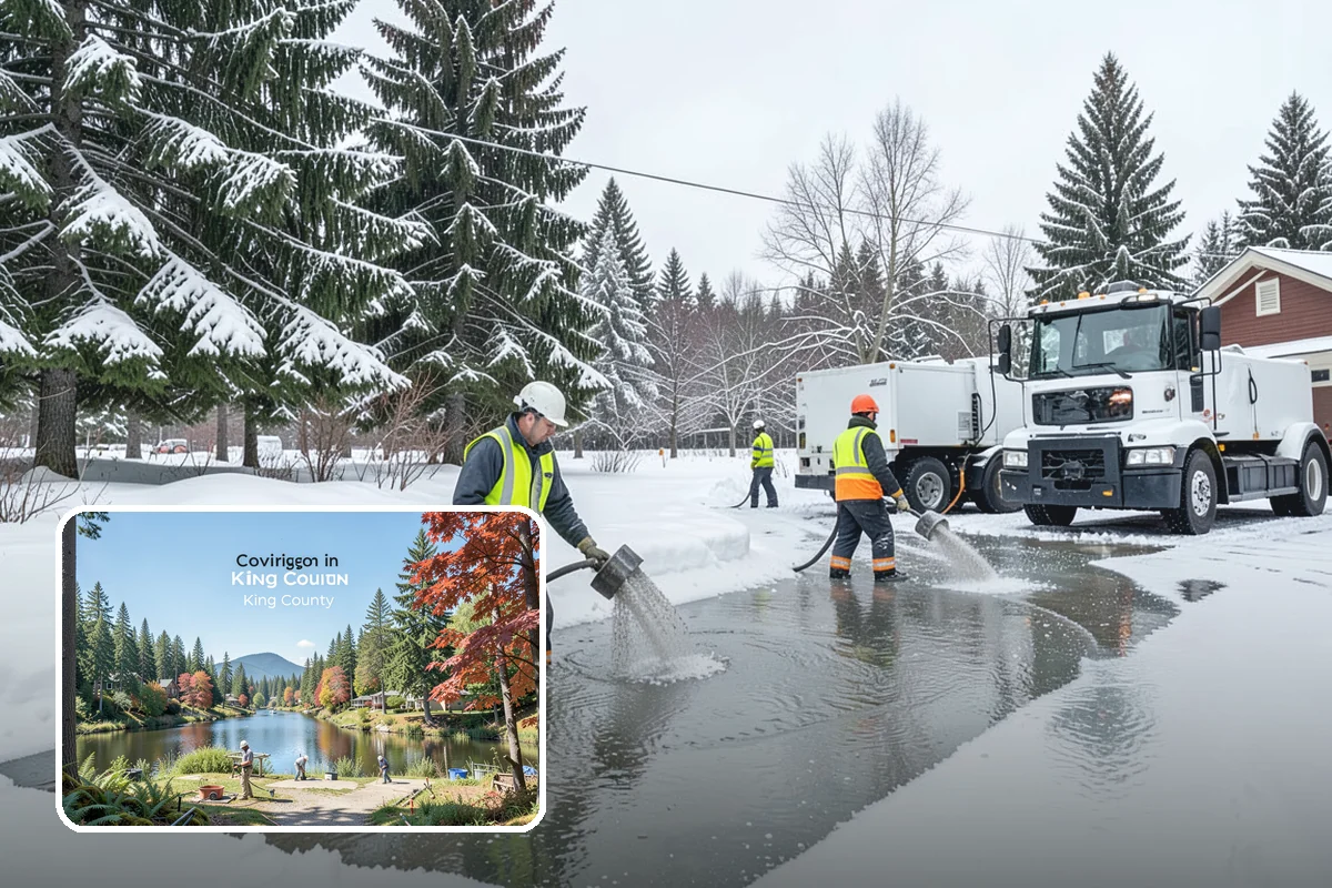 Roof Access Snow Clearing in Covington, King County, WA - Keeps rooftop equipment serviceable through winter