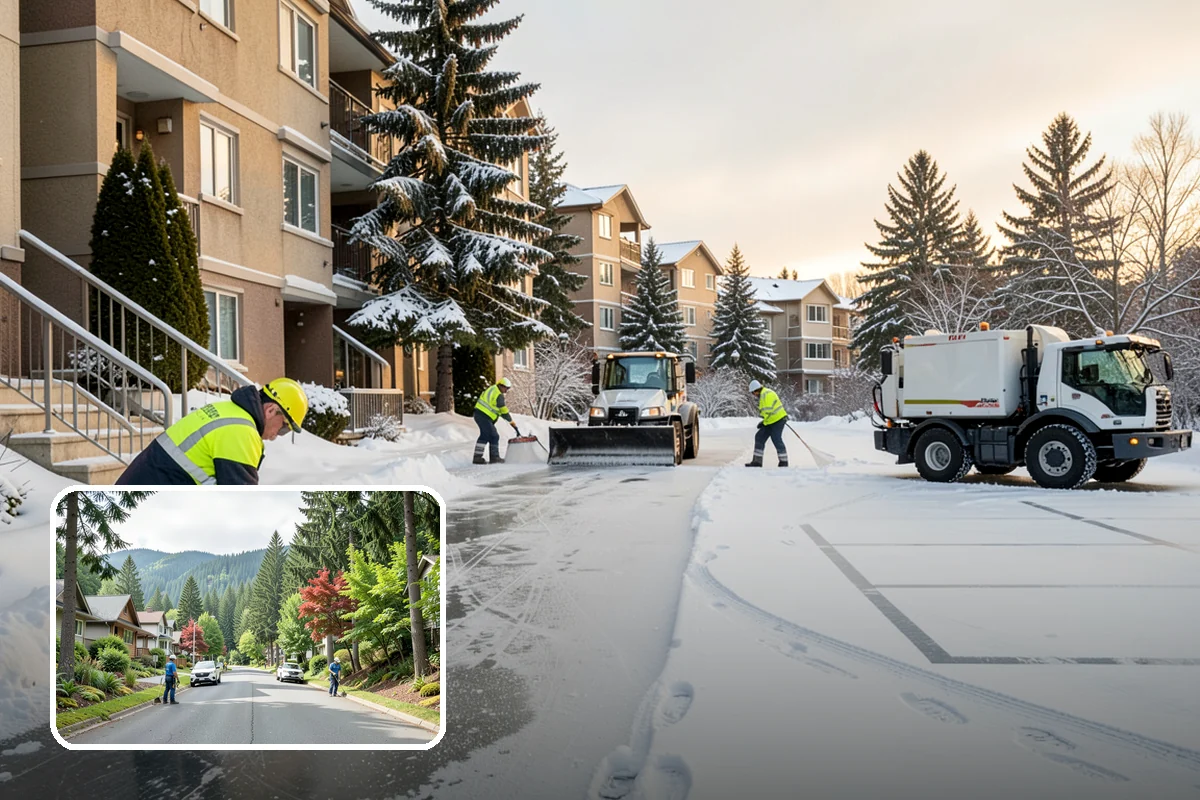 Roof Access Snow Clearing in Darrington, Snohomish County, WA - Keeps rooftop equipment serviceable through winter
