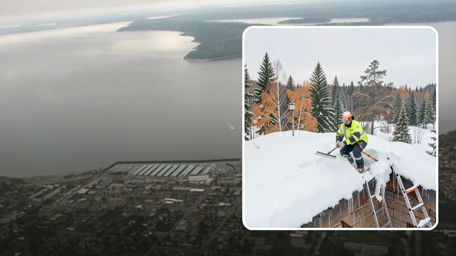 Roof Access Snow Clearing in Des Moines, King County, WA - We clear snow from rooftop access points, ladders, and hatches so maintenance and emergency crews can safely reach equipment...