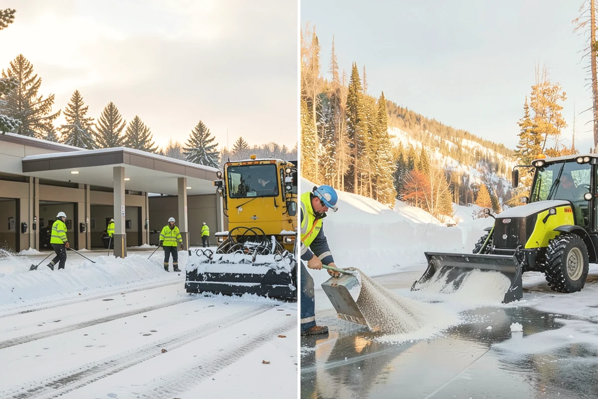 Roof Access Snow Clearing in Duvall, King County, WA - We assess the access route, ladder, and hatch condition