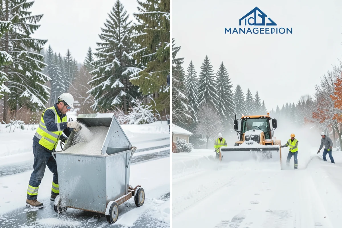Roof Access Snow Clearing in Edgewood, Pierce County, WA - We assess the access route, ladder, and hatch condition
