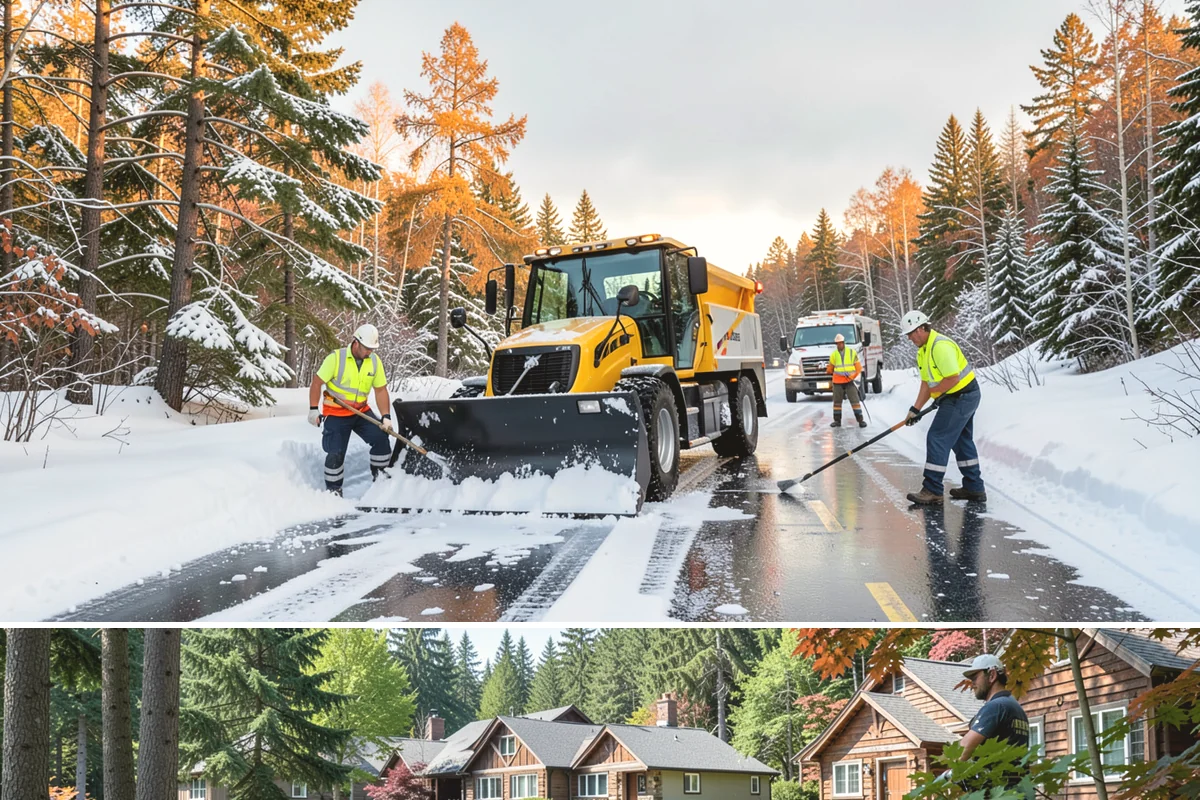 Roof Access Snow Clearing in Edgewood, Pierce County, WA - Roof access clearing is most needed after the heavy, wet snowfalls that occasionally blanket the lowlands from December through...