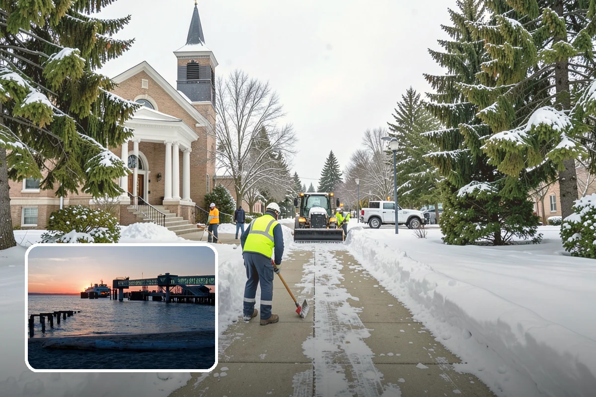 Roof Access Snow Clearing in Edmonds, Snohomish County, WA - Keeps rooftop equipment serviceable through winter