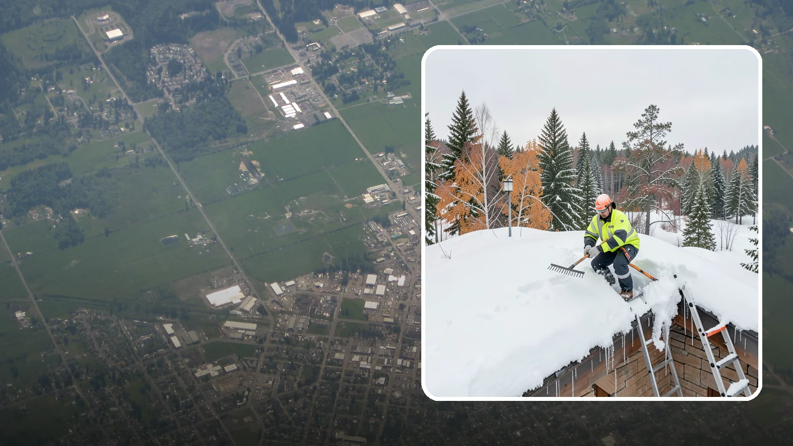 Roof Access Snow Clearing in Enumclaw, King County, WA - We clear snow from rooftop access points, ladders, and hatches so maintenance and emergency crews can safely reach equipment...