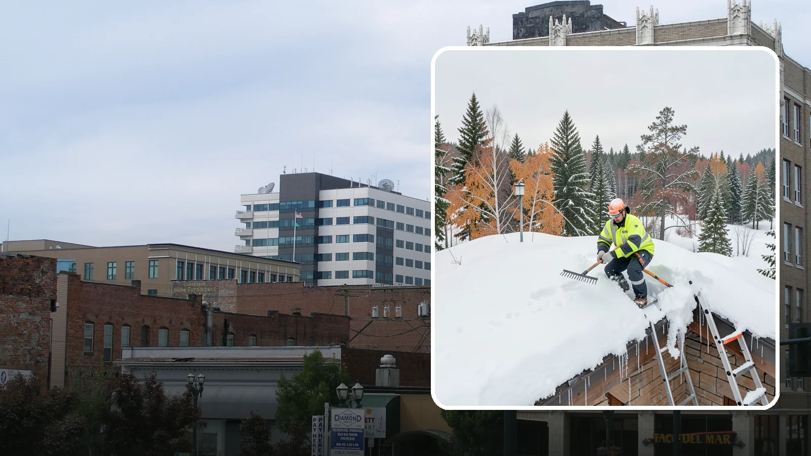 Roof Access Snow Clearing in Everett, Snohomish County, WA - We clear snow from rooftop access points, ladders, and hatches so maintenance and emergency crews can safely reach equipment...