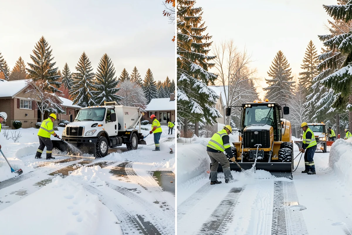 Roof Access Snow Clearing in Everett, Snohomish County, WA - We assess the access route, ladder, and hatch condition