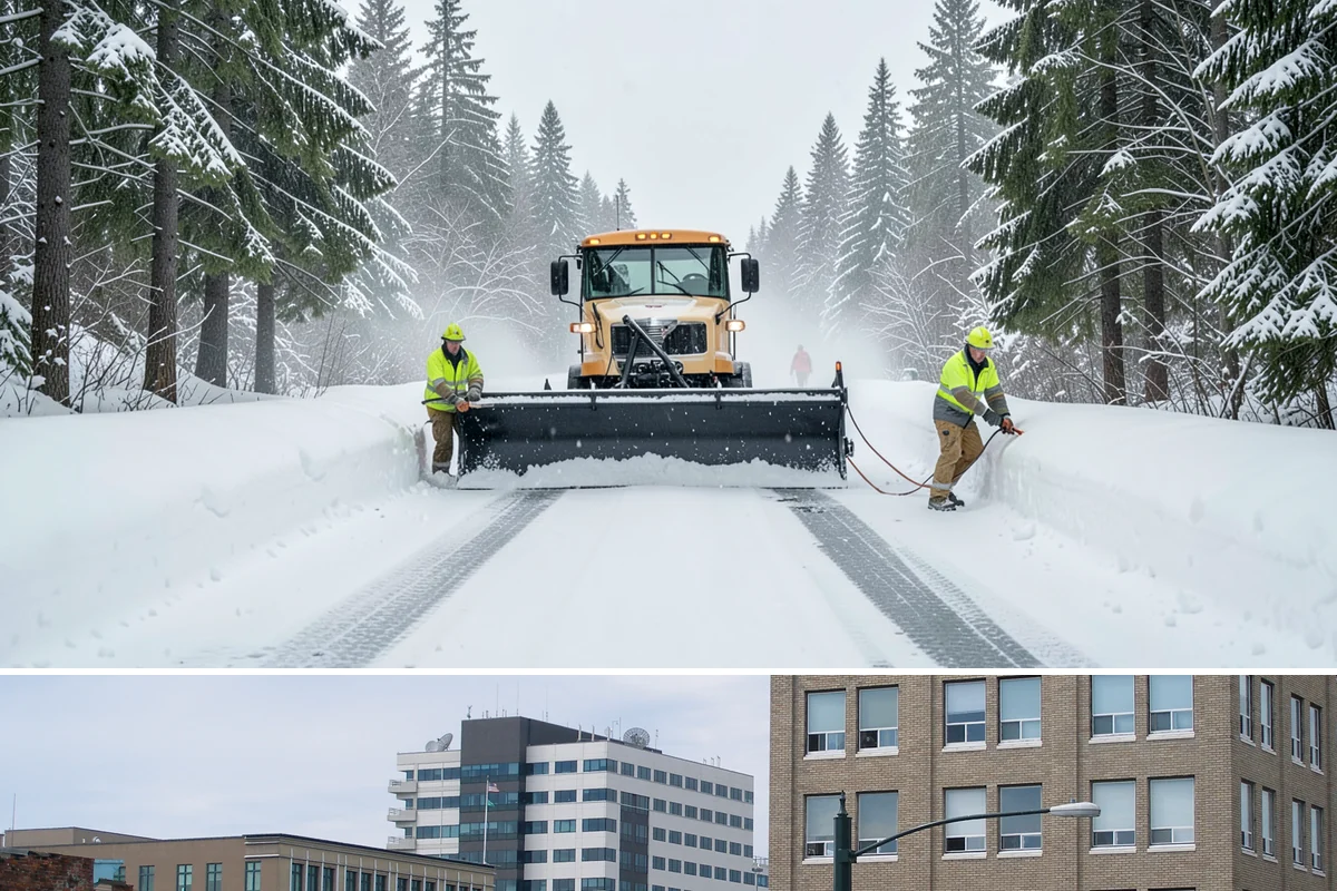 Roof Access Snow Clearing in Everett, Snohomish County, WA - Roof access clearing is most needed after the heavy, wet snowfalls that occasionally blanket the lowlands from December through...