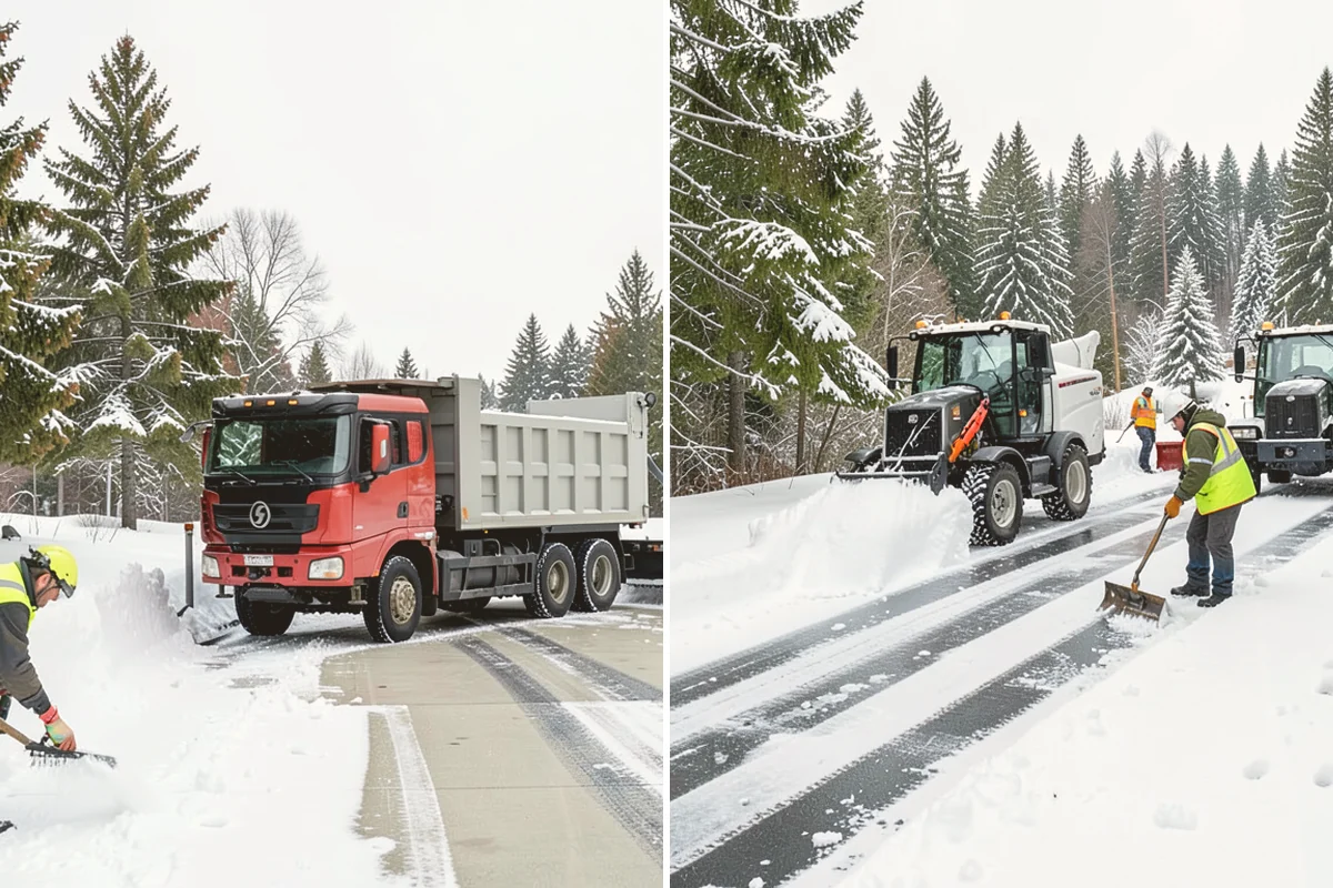 Roof Access Snow Clearing in Fife, Pierce County, WA - We assess the access route, ladder, and hatch condition