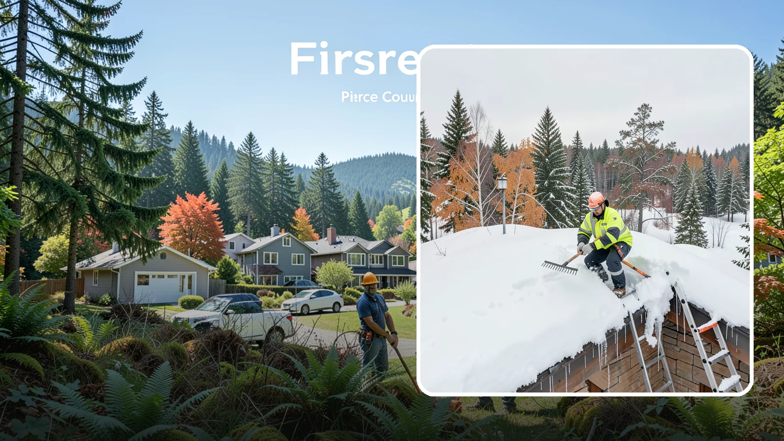 Roof Access Snow Clearing in Fircrest, Pierce County, WA - We clear snow from rooftop access points, ladders, and hatches so maintenance and emergency crews can safely reach equipment...