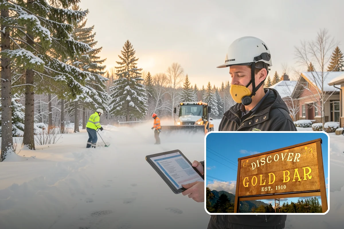 Roof Access Snow Clearing in Gold Bar, Snohomish County, WA - Keeps rooftop equipment serviceable through winter