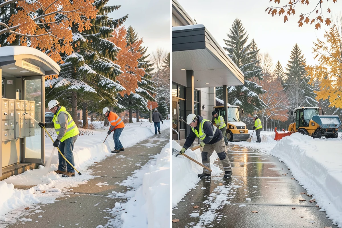 Roof Access Snow Clearing in Gold Bar, Snohomish County, WA - We assess the access route, ladder, and hatch condition
