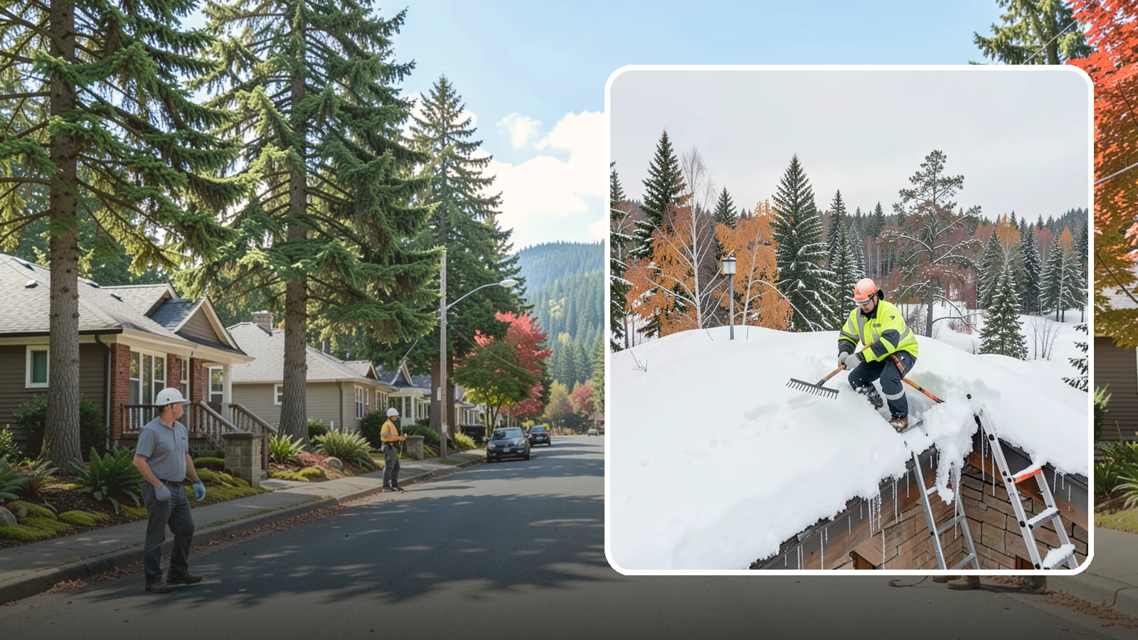 Roof Access Snow Clearing in Hunts Point, King County, WA - We clear snow from rooftop access points, ladders, and hatches so maintenance and emergency crews can safely reach equipment...