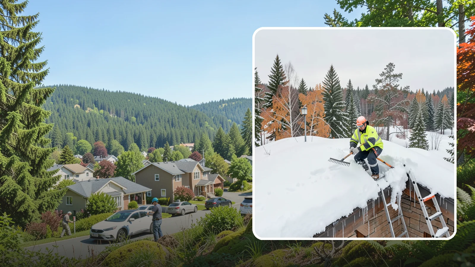 Roof Access Snow Clearing in Index, Snohomish County, WA - We clear snow from rooftop access points, ladders, and hatches so maintenance and emergency crews can safely reach equipment...