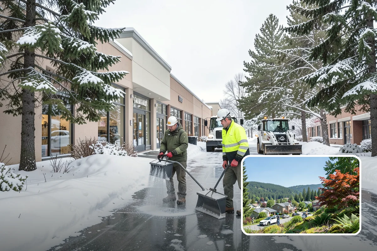Roof Access Snow Clearing in Index, Snohomish County, WA - Keeps rooftop equipment serviceable through winter