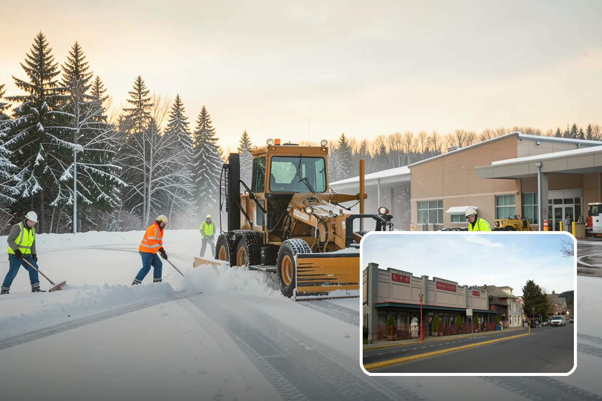 Roof Access Snow Clearing in Issaquah, King County, WA - Keeps rooftop equipment serviceable through winter