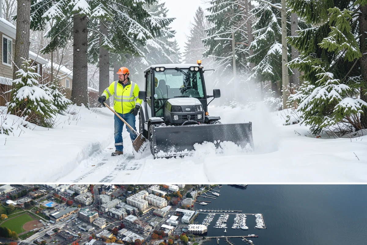 Roof Access Snow Clearing in Kirkland, King County, WA - Roof access clearing is most needed after the heavy, wet snowfalls that occasionally blanket the lowlands from December through...