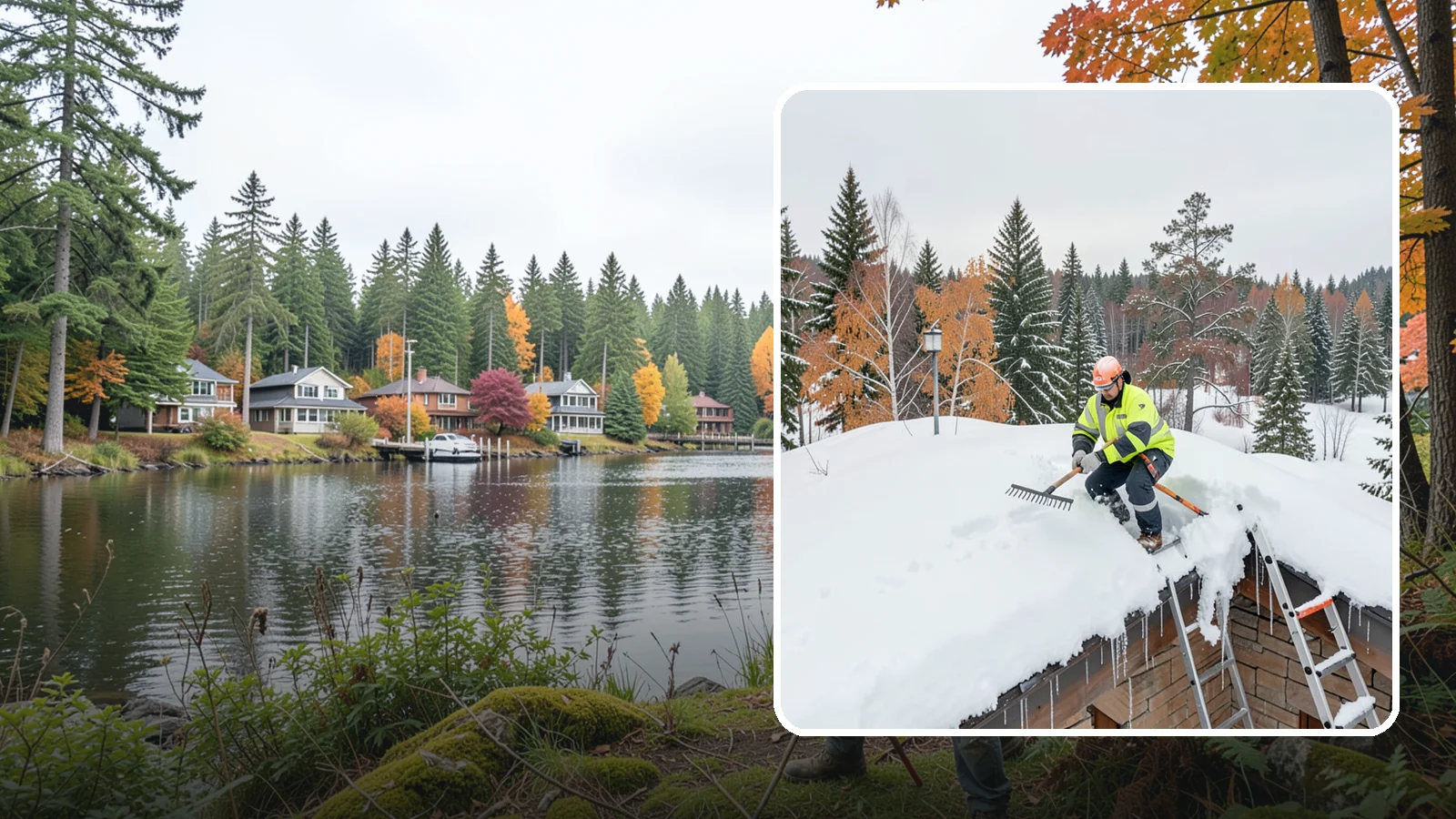 Roof Access Snow Clearing in La Conner, Skagit County, WA - We clear snow from rooftop access points, ladders, and hatches so maintenance and emergency crews can safely reach equipment...