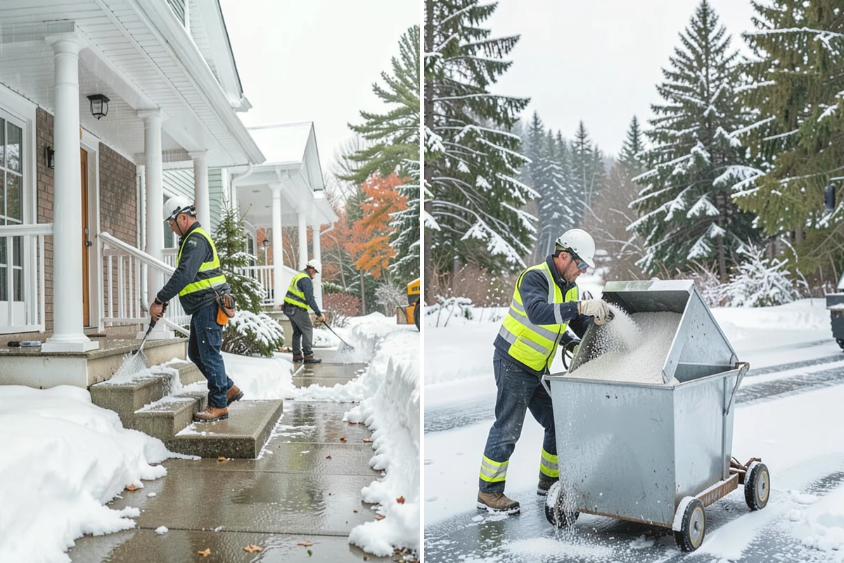 Roof Access Snow Clearing in La Conner, Skagit County, WA - We assess the access route, ladder, and hatch condition