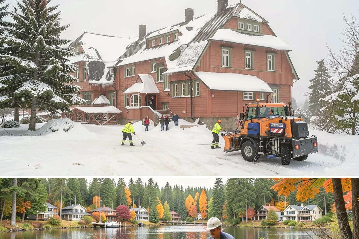 Roof Access Snow Clearing in La Conner, Skagit County, WA - Roof access clearing is most needed after the heavy, wet snowfalls that occasionally blanket the lowlands from December through...
