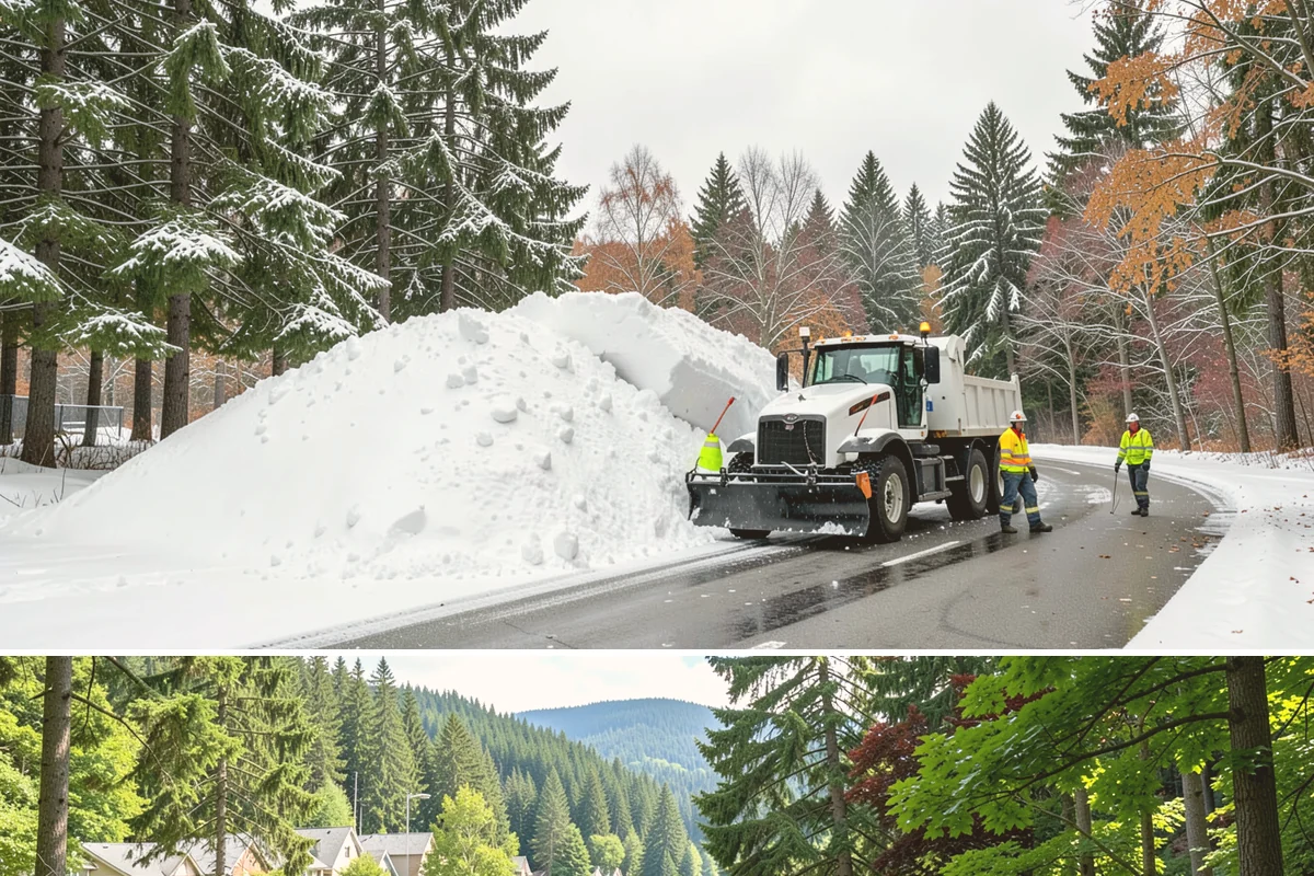 Roof Access Snow Clearing in Lake Forest Park, King County, WA - Roof access clearing is most needed after the heavy, wet snowfalls that occasionally blanket the lowlands from December through...