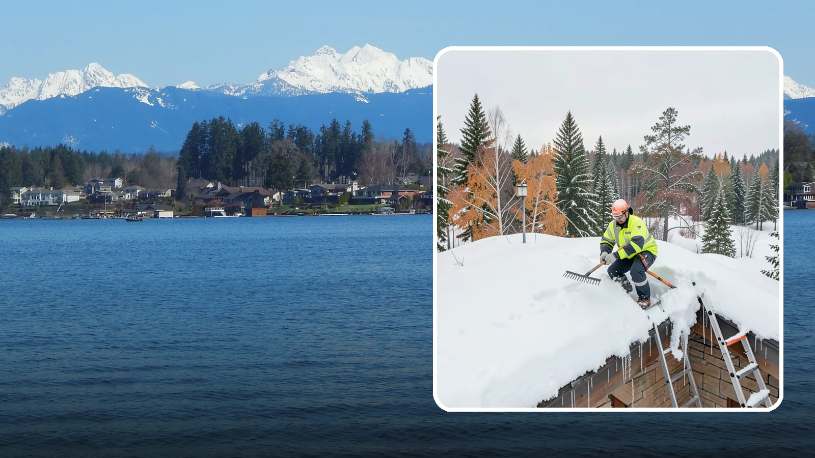 Roof Access Snow Clearing in Lake Stevens, Snohomish County, WA - We clear snow from rooftop access points, ladders, and hatches so maintenance and emergency crews can safely reach equipment...