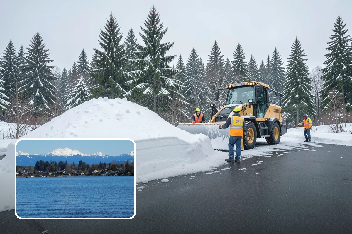 Roof Access Snow Clearing in Lake Stevens, Snohomish County, WA - Keeps rooftop equipment serviceable through winter