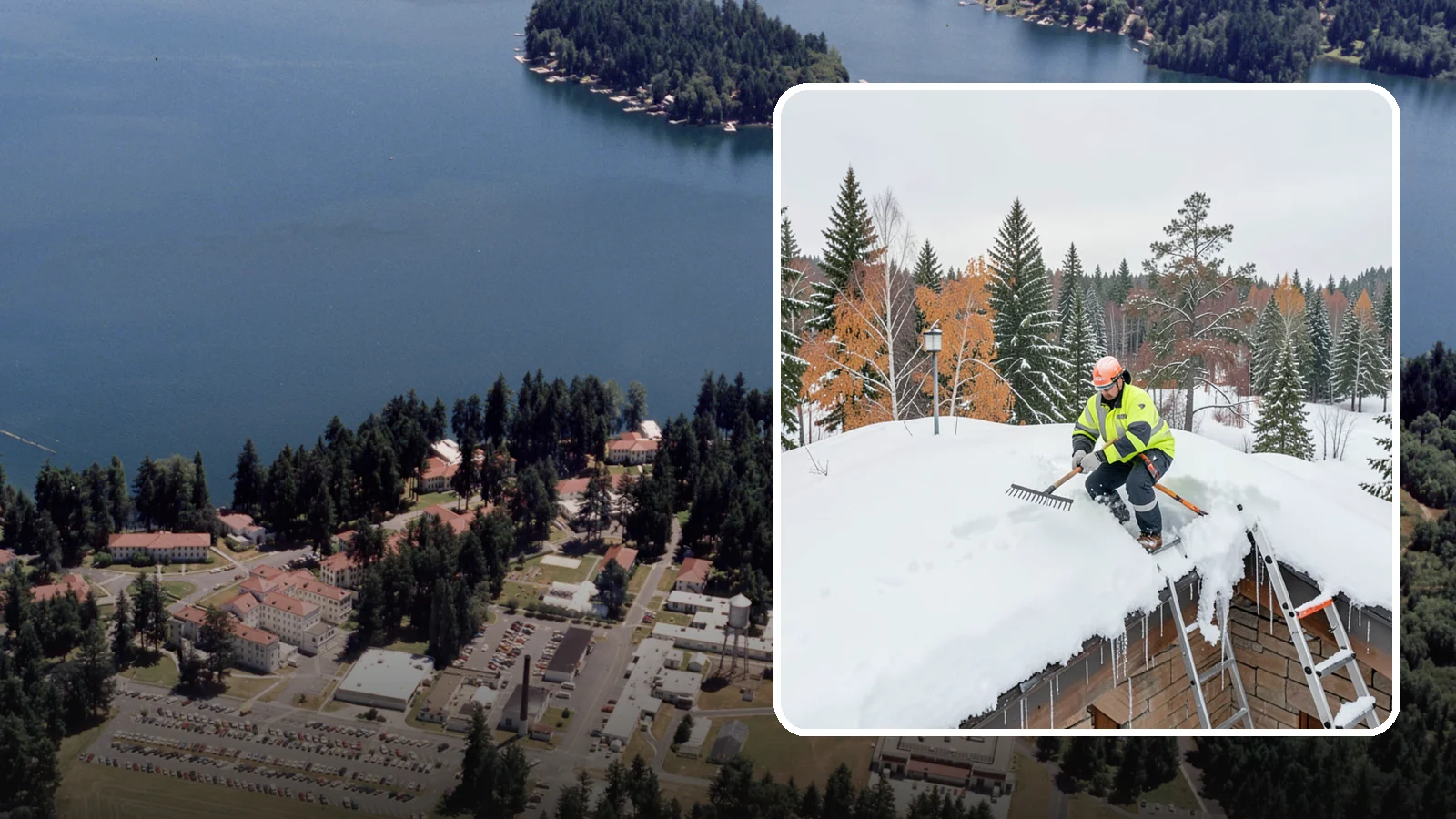 Roof Access Snow Clearing in Lakewood, Pierce County, WA - We clear snow from rooftop access points, ladders, and hatches so maintenance and emergency crews can safely reach equipment...