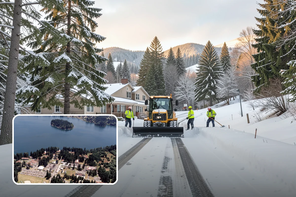 Roof Access Snow Clearing in Lakewood, Pierce County, WA - Keeps rooftop equipment serviceable through winter