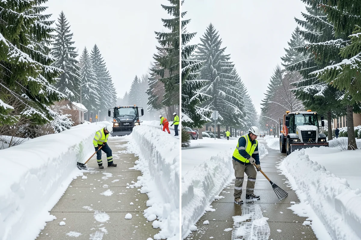 Roof Access Snow Clearing in Lakewood, Pierce County, WA - We assess the access route, ladder, and hatch condition