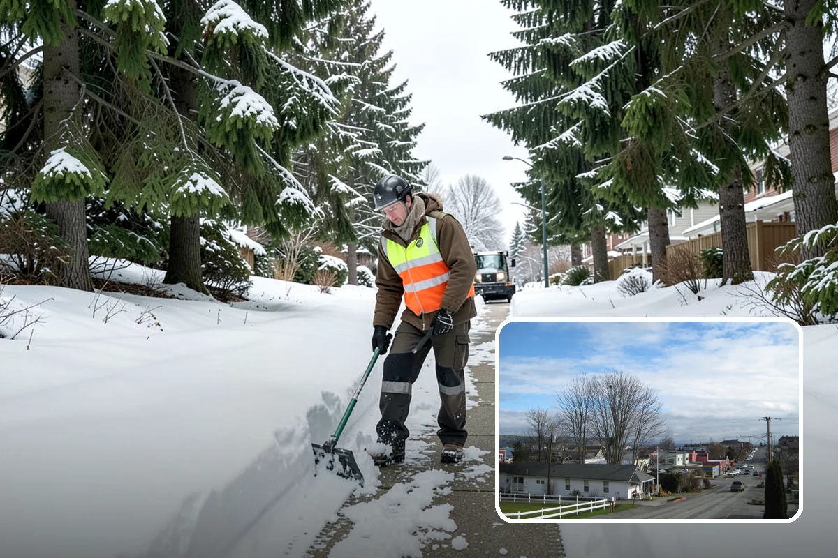 Roof Access Snow Clearing in Langley, Island County, WA - Keeps rooftop equipment serviceable through winter