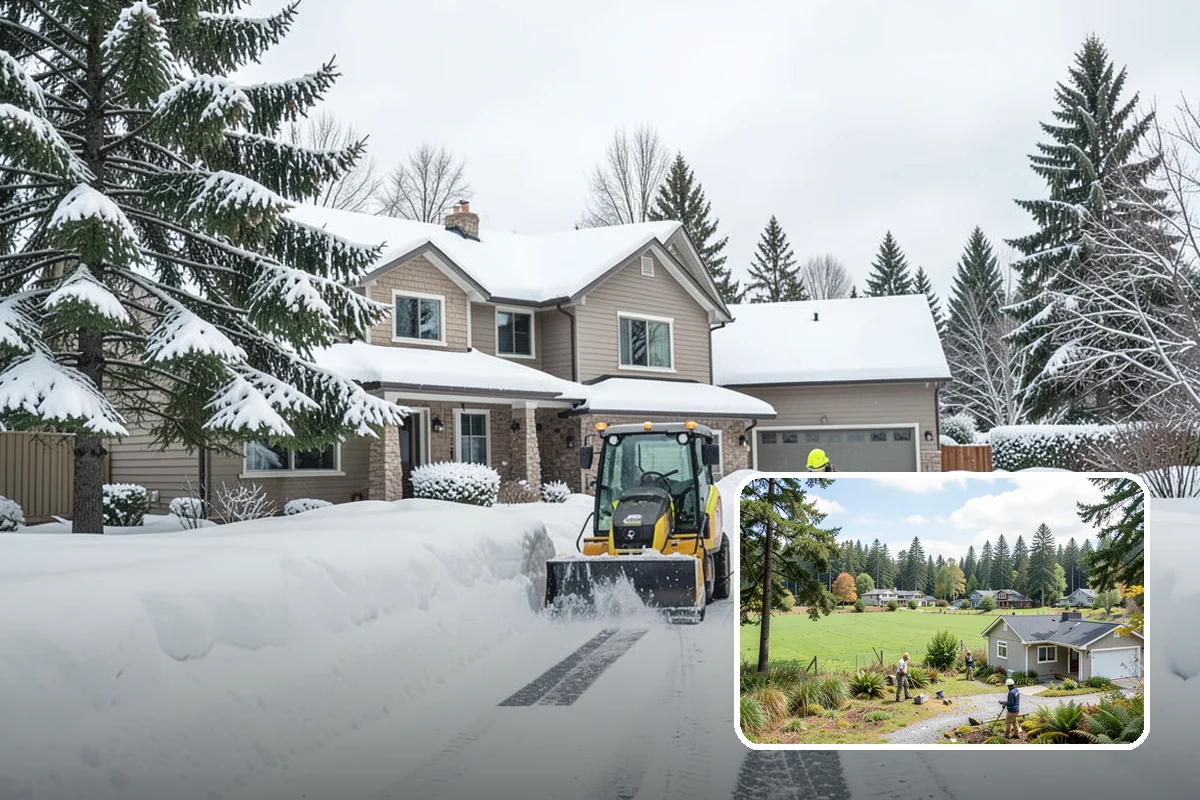 Roof Access Snow Clearing in Lyman, Skagit County, WA - Keeps rooftop equipment serviceable through winter