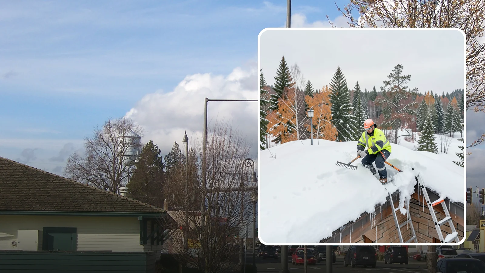 Roof Access Snow Clearing in Marysville, Snohomish County, WA - We clear snow from rooftop access points, ladders, and hatches so maintenance and emergency crews can safely reach equipment...