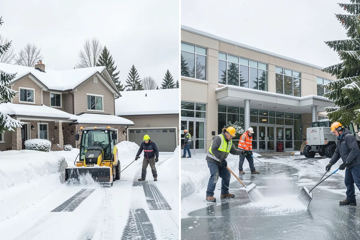 Roof Access Snow Clearing in Marysville, Snohomish County, WA - We assess the access route, ladder, and hatch condition