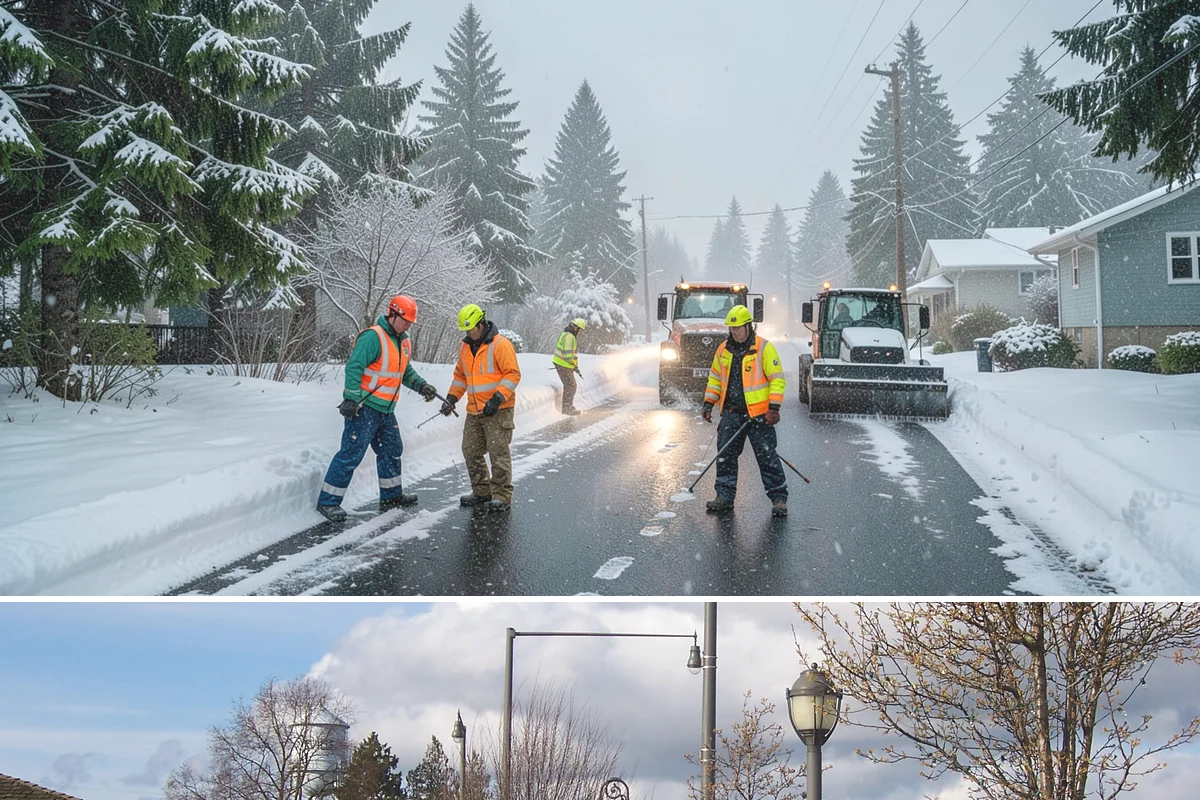 Roof Access Snow Clearing in Marysville, Snohomish County, WA - Roof access clearing is most needed after the heavy, wet snowfalls that occasionally blanket the lowlands from December through...