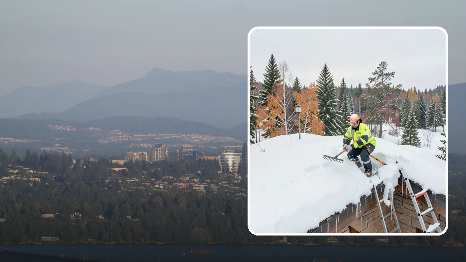 Roof Access Snow Clearing in Medina, King County, WA - We clear snow from rooftop access points, ladders, and hatches so maintenance and emergency crews can safely reach equipment...