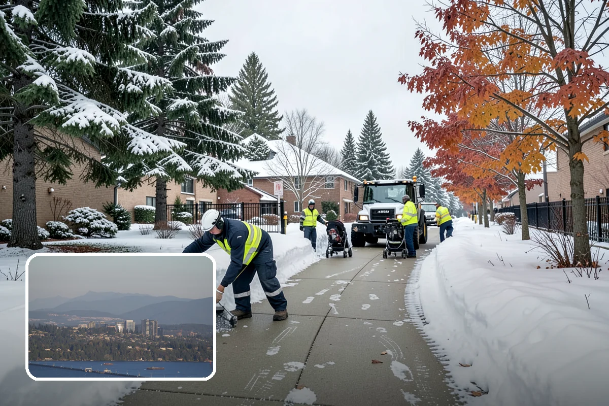 Roof Access Snow Clearing in Medina, King County, WA - Keeps rooftop equipment serviceable through winter
