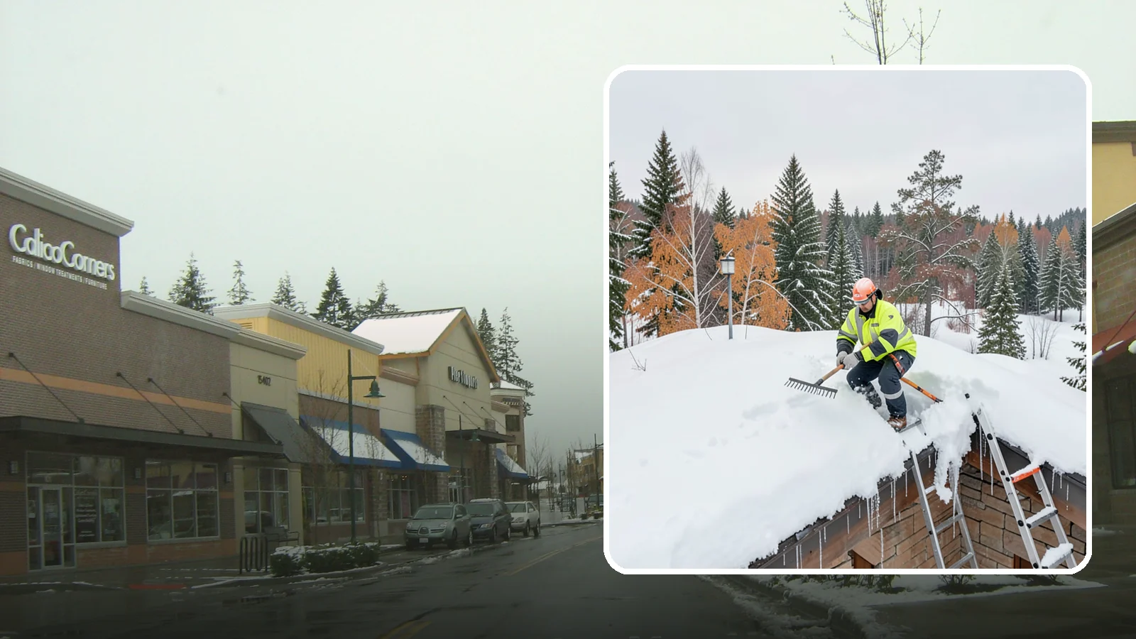 Roof Access Snow Clearing in Mill Creek, Snohomish County, WA - We clear snow from rooftop access points, ladders, and hatches so maintenance and emergency crews can safely reach equipment...